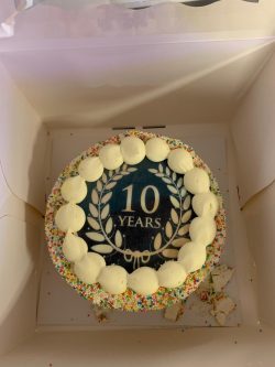 DNA 10 Jaar Taart
