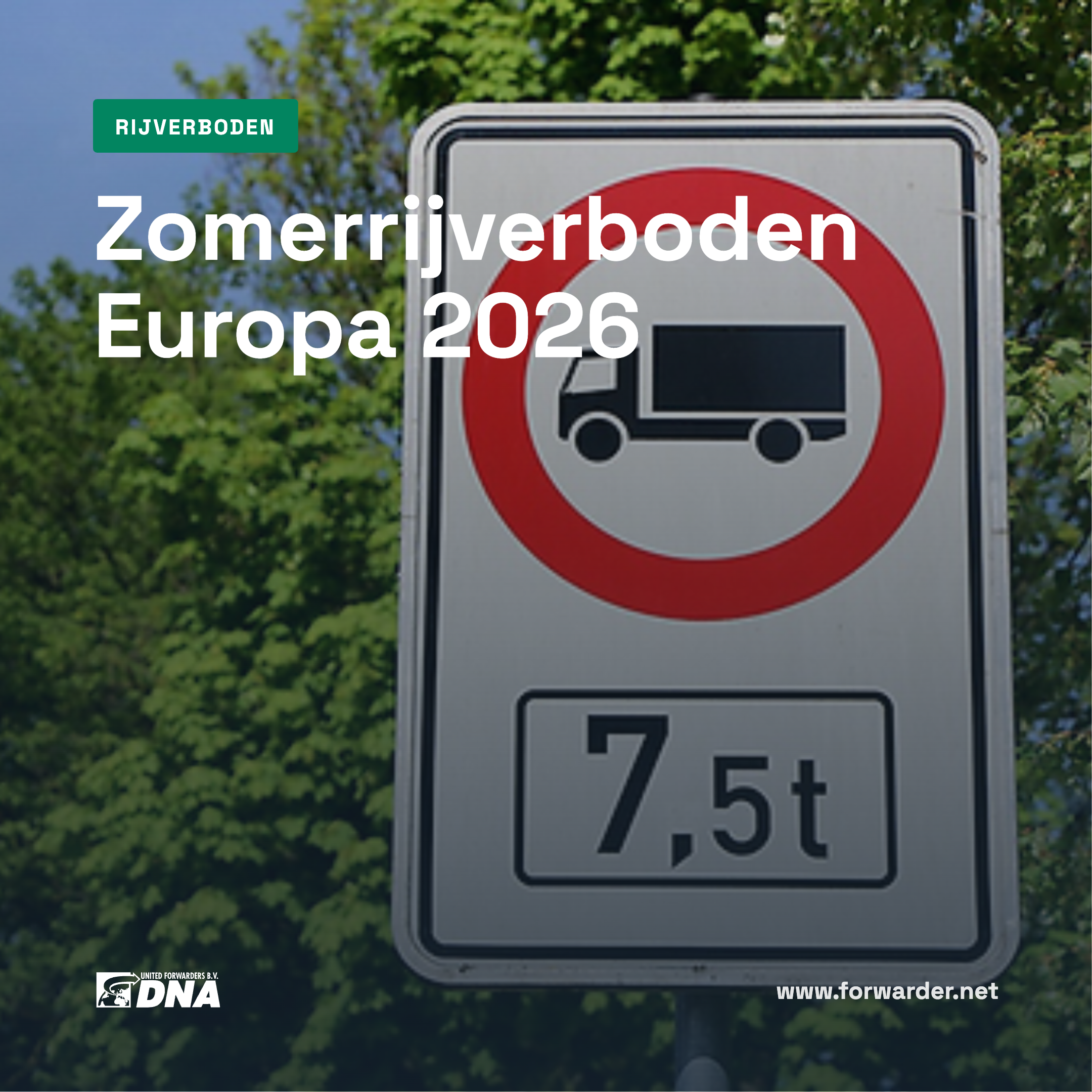 Zomerrijverboden Europa 2026